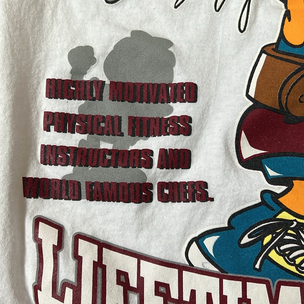 90s Garfield Gym True Vintage Shirt XL - Picture 5 of 10